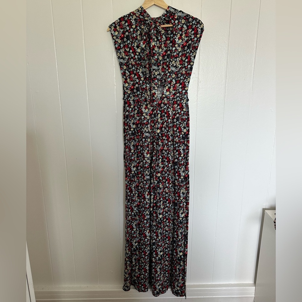 Free People Vibe Check One-Piece Jumpsuit – Black Ditsy Shell Combo – XS - Picture 5 of 12